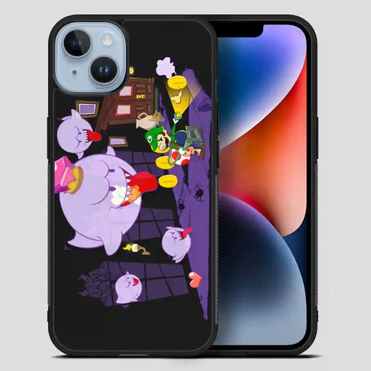 Nintendo Luigi Haunted Mansion And King Boo Art iPhone 14 Plus Case