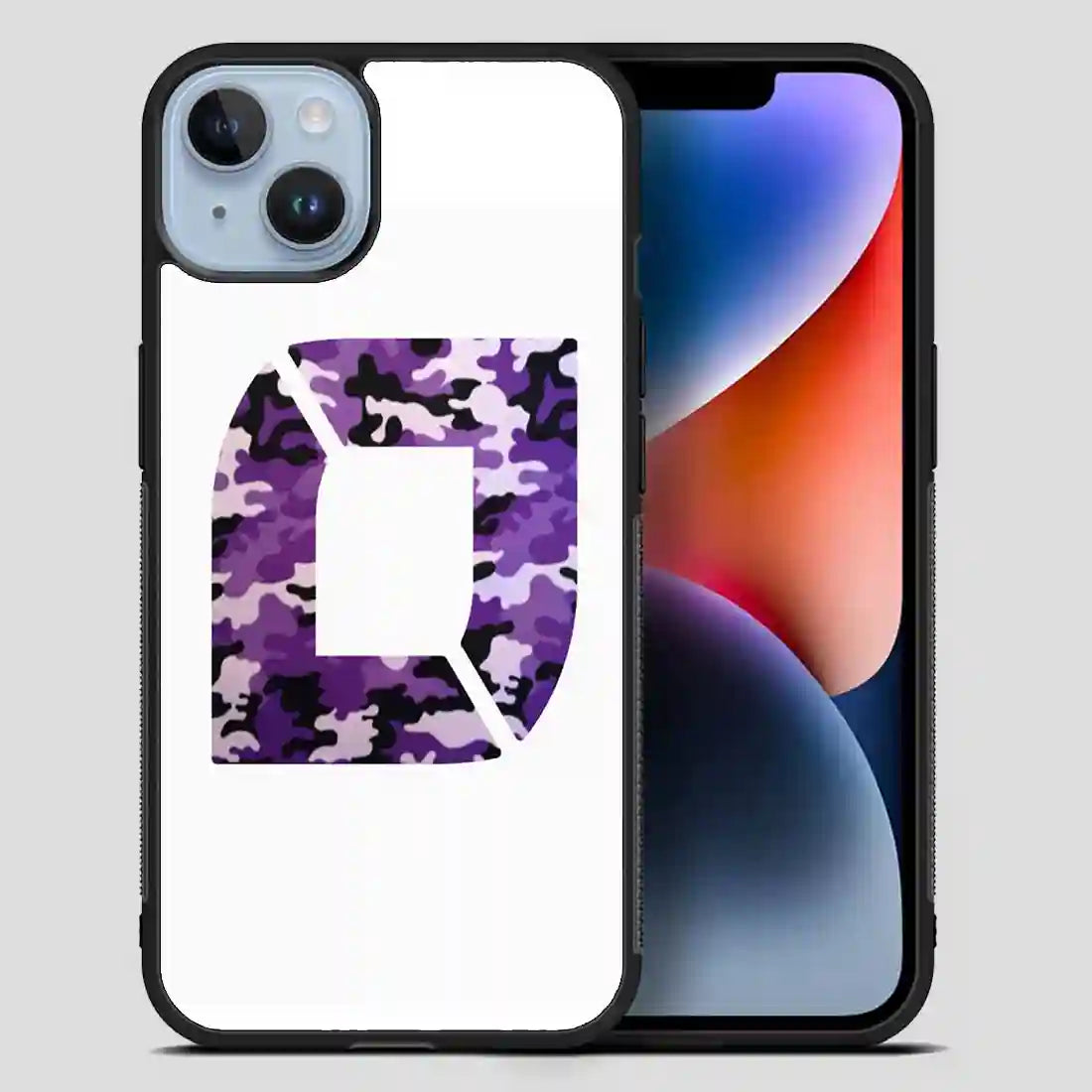 Noflo Purple Camo Chest Logo iPhone 14 Plus Case