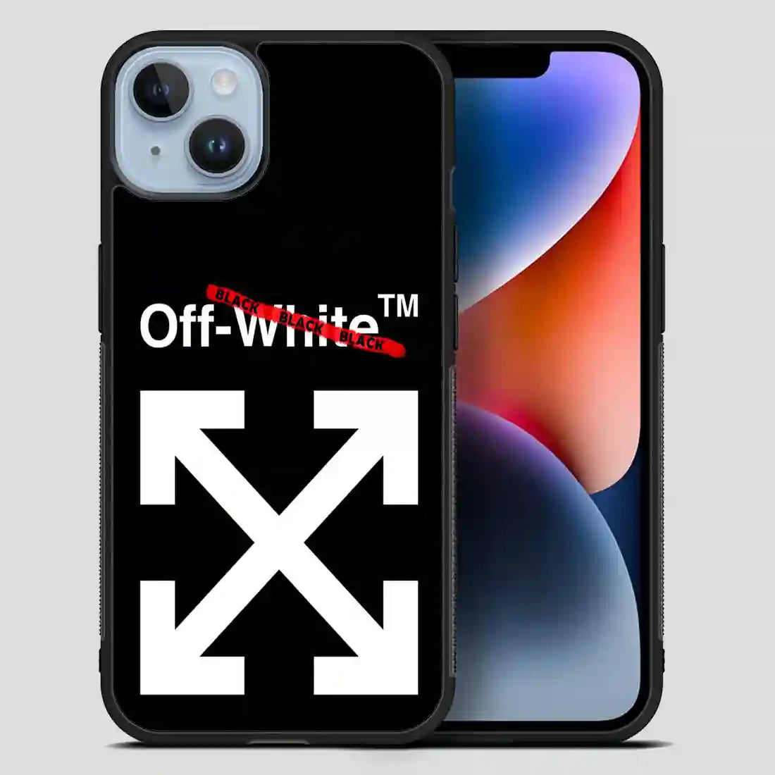 Off White Black White iPhone 14 Plus Case