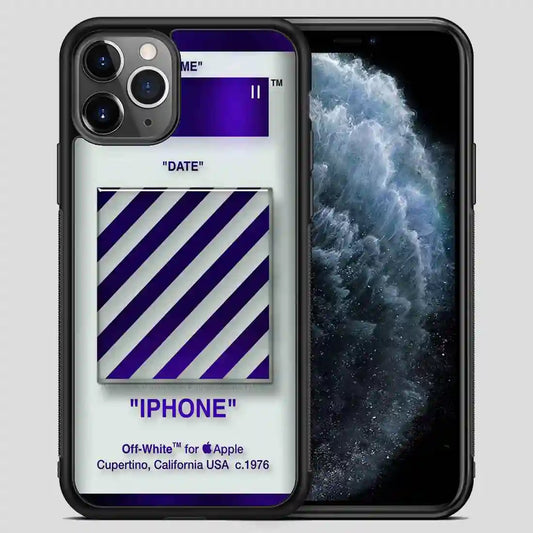 Off White Purple iPhone 11 Pro Max Case