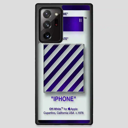 Off White Purple Samsung Galaxy Note 20 Ultra Case