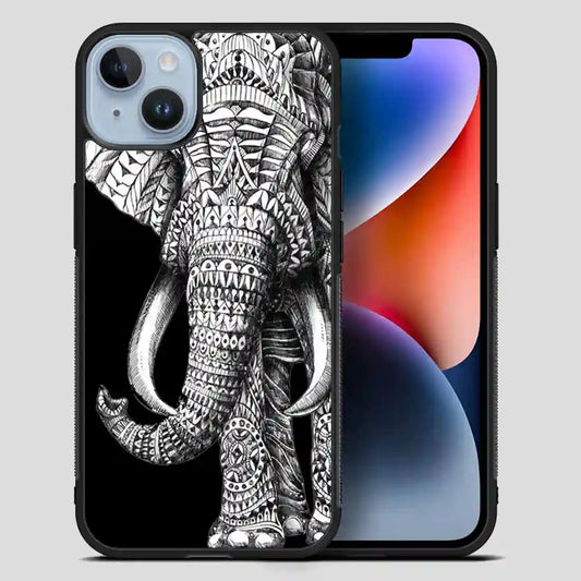 Ornate Elephant Animal iPhone 14 Plus Case