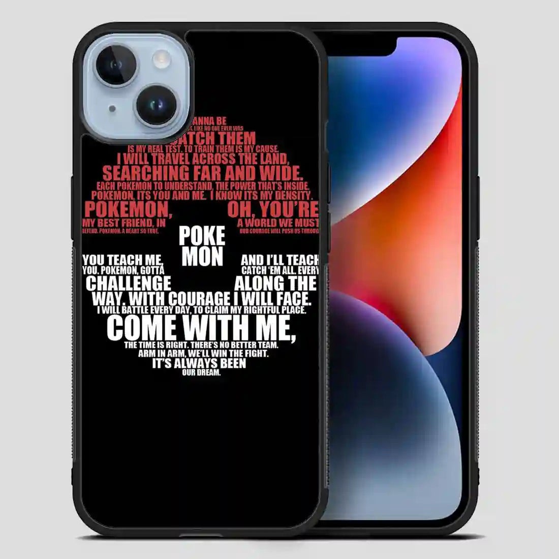 Pokeball Lyrics iPhone 14 Plus Case