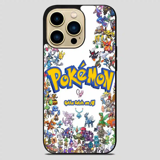 Pokemon All Character Retro iPhone 14 Pro Max Case