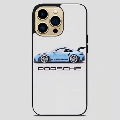 Porsche Gt3 Rs Blue iPhone 14 Pro Max Case