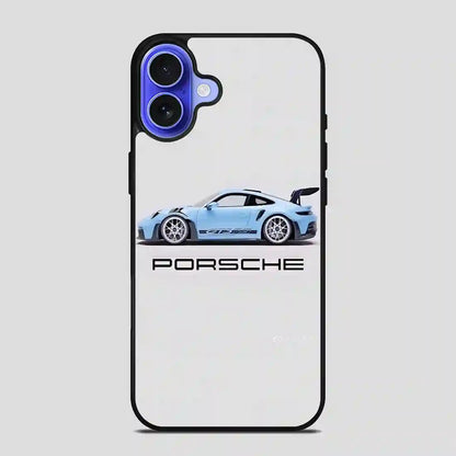 Porsche Gt3 Rs Blue iPhone 16 Case