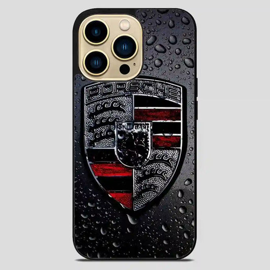 Porsche Logo Wallpaper iPhone 14 Pro Max Case