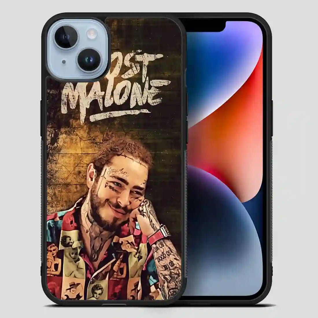 Post Malone Rapper Vintage iPhone 14 Plus Case