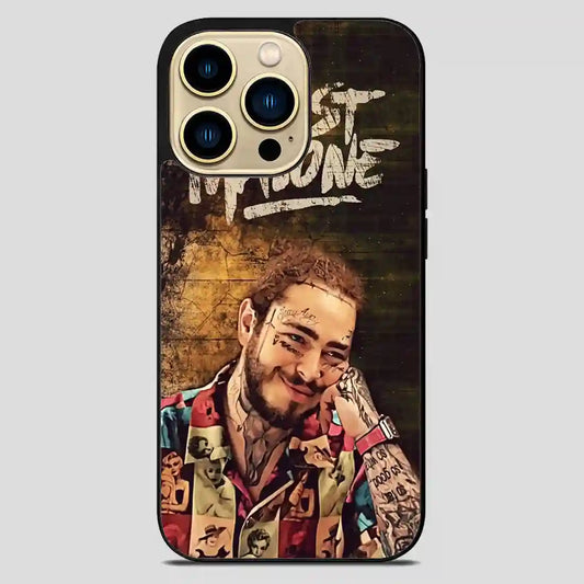 Post Malone Rapper Vintage iPhone 14 Pro Max Case