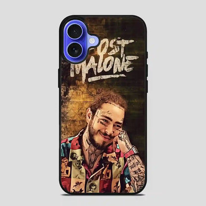 Post Malone Rapper Vintage iPhone 16 Case