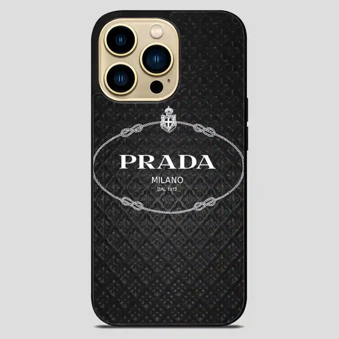 Prada Milano Grey iPhone 14 Pro Max Case