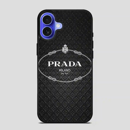 Prada Milano Grey iPhone 16 Case