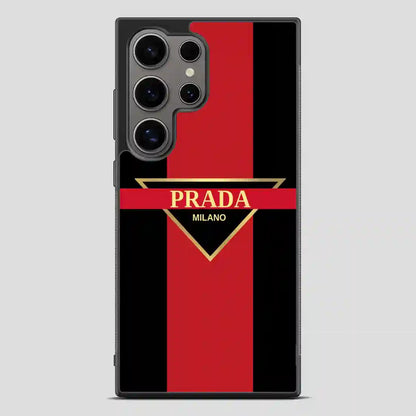 Prada Milano Red Simple Samsung Galaxy S24 Ultra Case