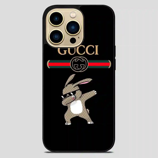 Rabbit Gucci Dabbing iPhone 14 Pro Max Case