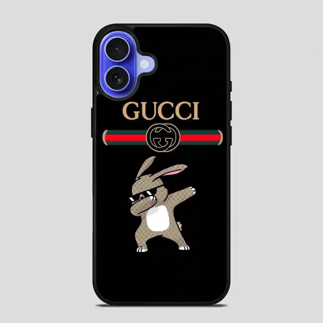 Rabbit Gucci Dabbing iPhone 16 Case