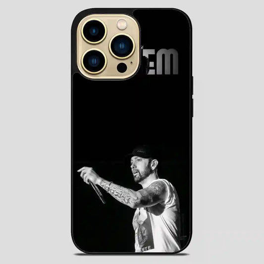 Rapper Eminem Black iPhone 14 Pro Max Case