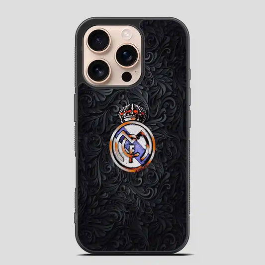 Real Madrid Football Art iPhone 16 Pro Case
