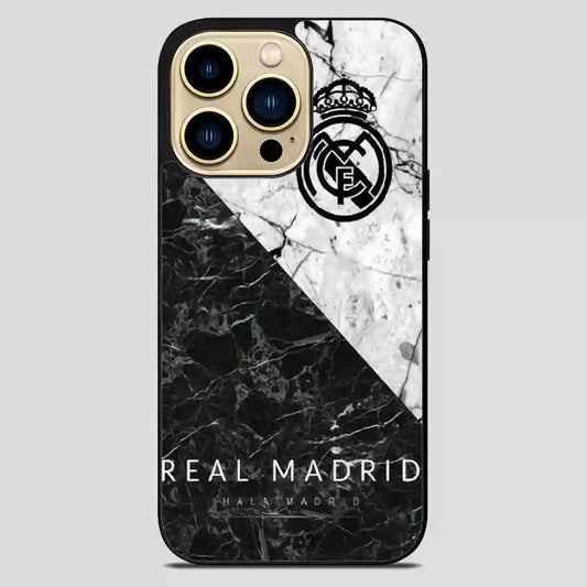 Real Madrid Football Club Marble iPhone 14 Pro Max Case