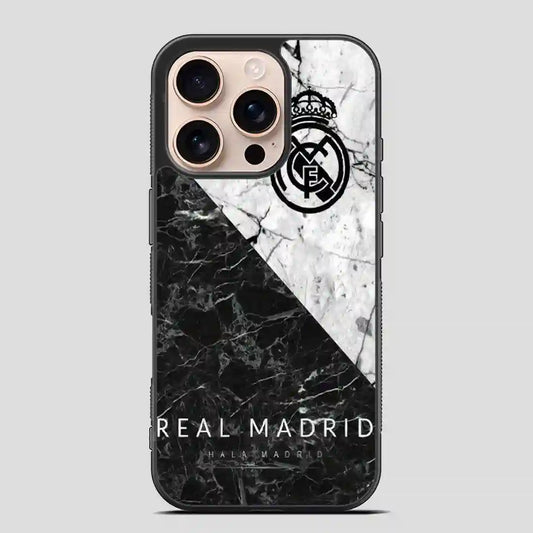 Real Madrid Football Club Marble iPhone 16 Pro Case