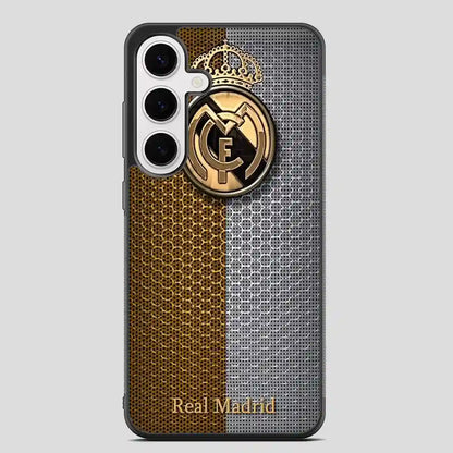 Real Madrid Logo Luxury Samsung Galaxy S24 FE Case