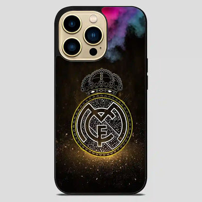 Real Madrid Logo Smoke iPhone 14 Pro Max Case