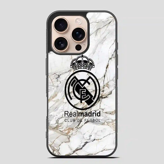 Real Madrid Marble iPhone 16 Pro Case