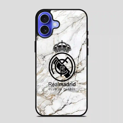 Real Madrid Marble iPhone 16 Case