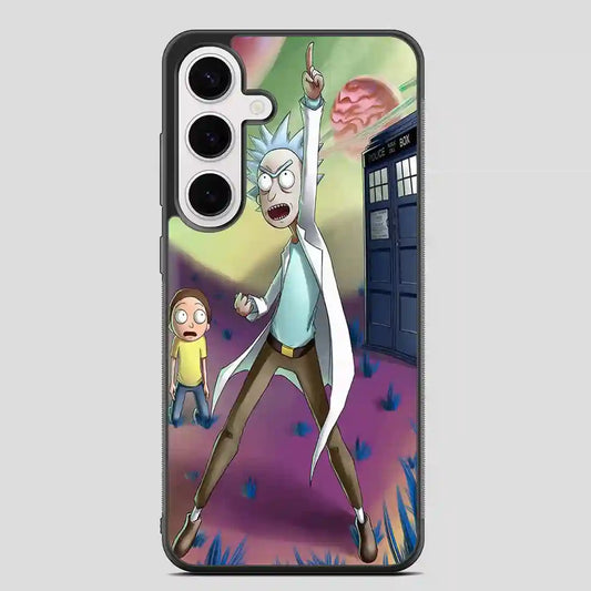 Rick And Morty In Tardis Samsung Galaxy S24 FE Case