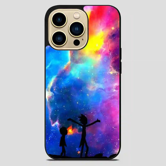 Rick And Morty Nebula iPhone 14 Pro Max Case