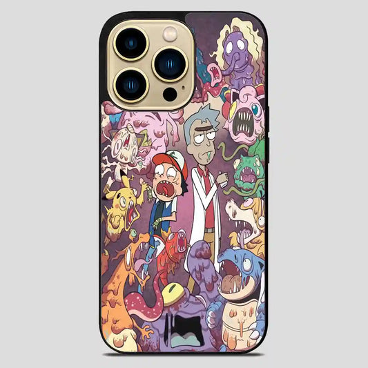 Rick And Morty Pokemon iPhone 14 Pro Max Case