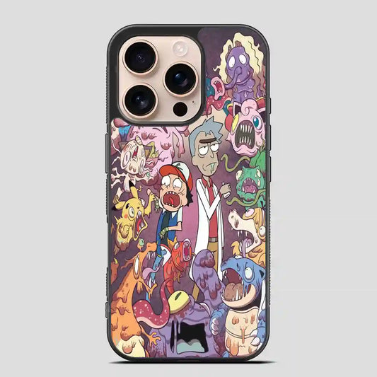 Rick And Morty Pokemon iPhone 16 Pro Case