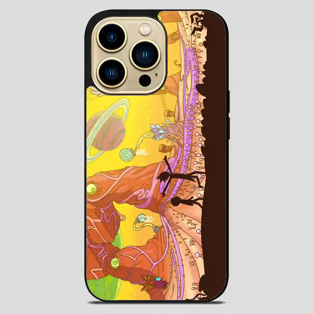 Rick And Morty Star Viewing Galaxy Retro iPhone 14 Pro Max Case