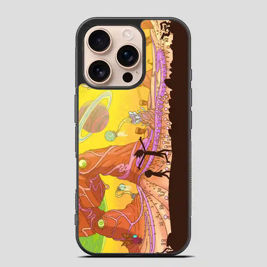 Rick And Morty Star Viewing Galaxy Retro iPhone 16 Pro Case