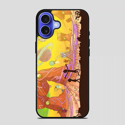 Rick And Morty Star Viewing Galaxy Retro iPhone 16 Case