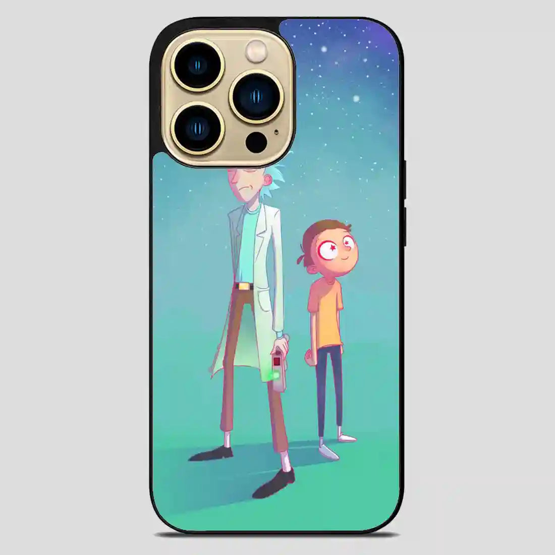 Rick And Morty Star Viewing Galaxy Simple iPhone 14 Pro Max Case