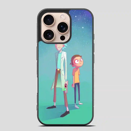 Rick And Morty Star Viewing Galaxy Simple iPhone 16 Pro Case