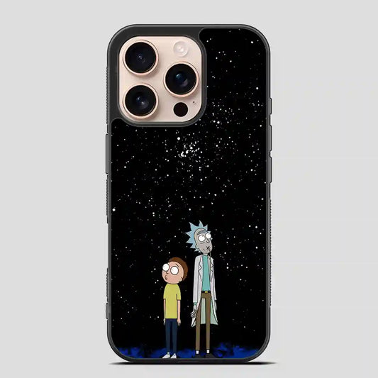 Rick And Morty Star Viewing Galaxy Vintage iPhone 16 Pro Case