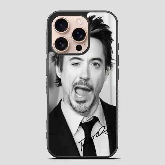 Robert Downey Jr Signature iPhone 16 Pro Case