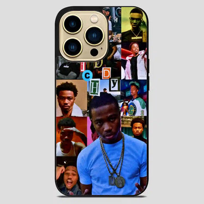 Roddy Ricch Rap Collage iPhone 14 Pro Max Case