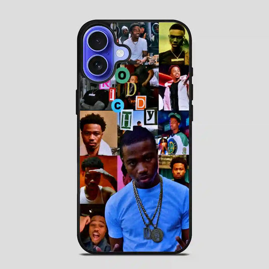 Roddy Ricch Rap Collage iPhone 16 Case