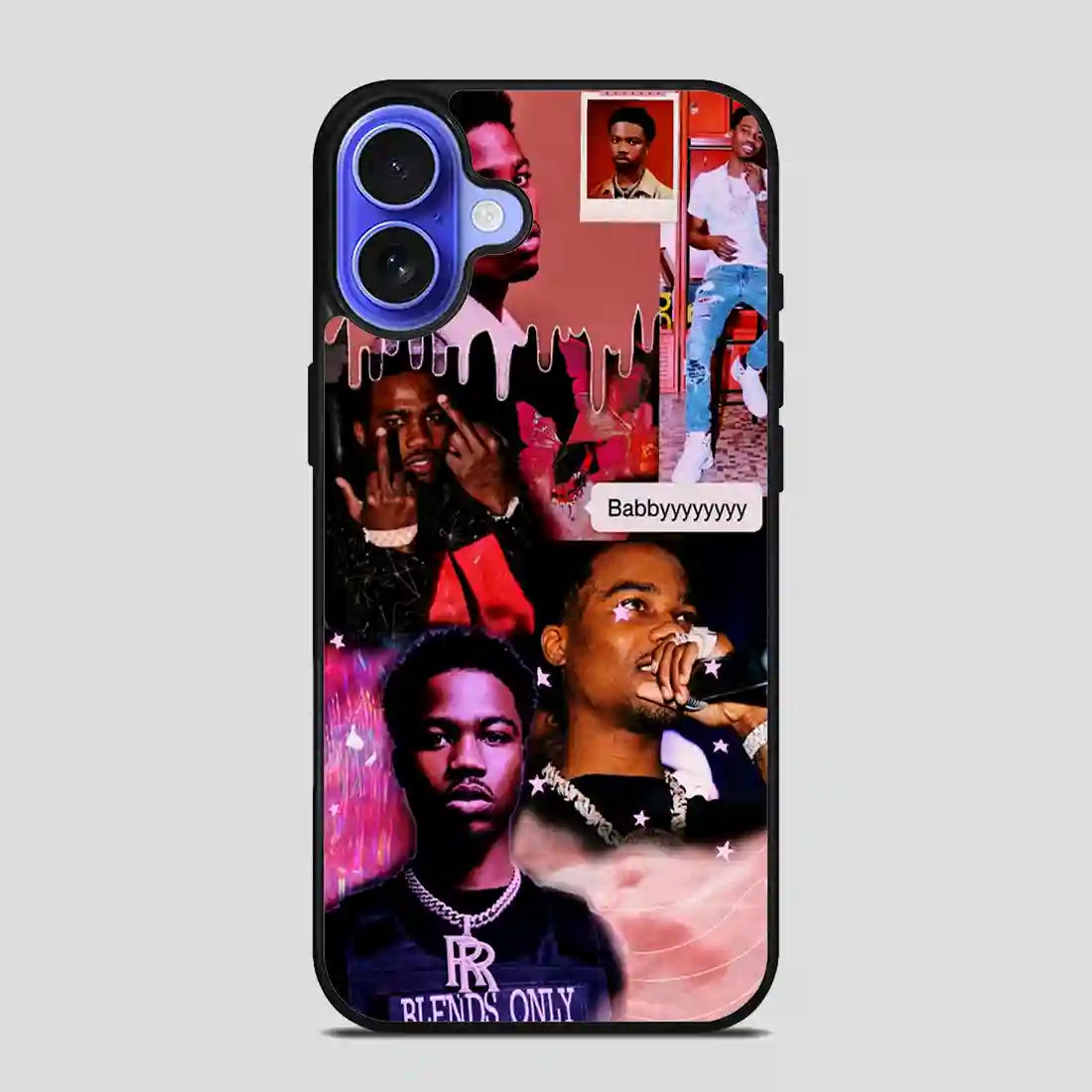 Roddy Ricch Rapper Collage iPhone 16 Case