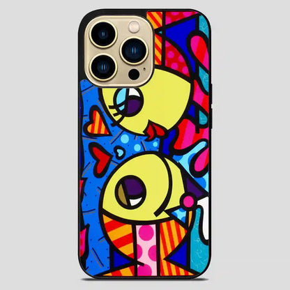 Romero Britto Fish Lovers iPhone 14 Pro Max Case