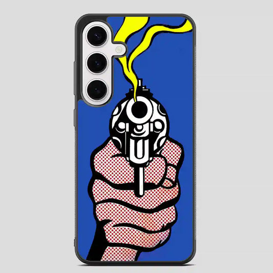 Roy Lichtenstein Gun In America Samsung Galaxy S24 FE Case