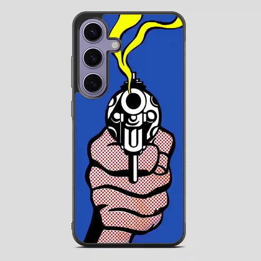 Roy Lichtenstein Gun In America Samsung Galaxy S24 Case