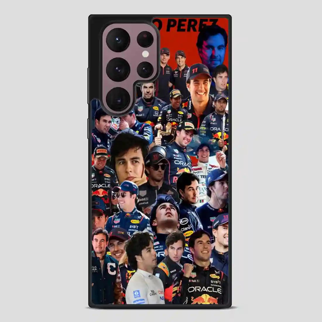 Sergio Perez Collage Fvintage Samsung Galaxy S22 Ultra Case