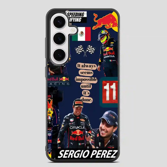 Sergio Perez Collage Samsung Galaxy S24 FE Case