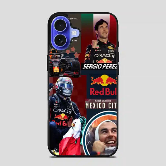 Sergio Perez Red Bull iPhone 16 Case