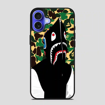 Shark Bape Goyard iPhone 16 Case