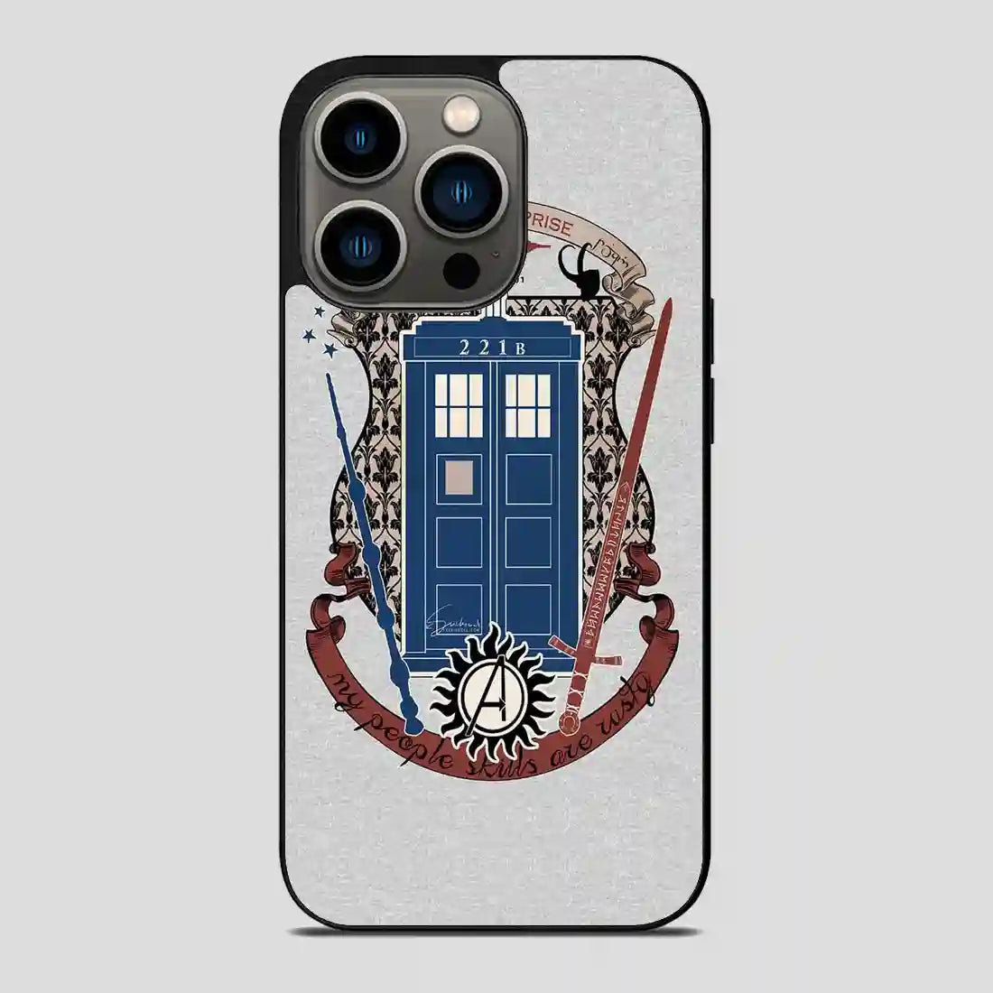 Sherlock Holmes Tardis Doctor Who iPhone 13 Pro Case