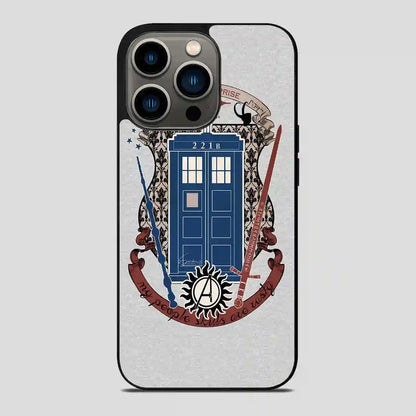 Sherlock Holmes Tardis Doctor Who iPhone 13 Pro Case